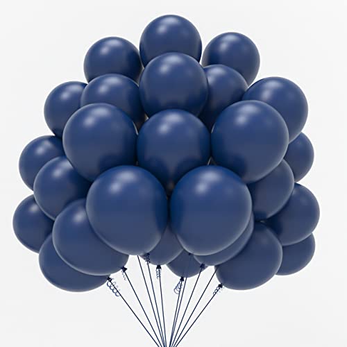 JOYYPOP Navy Blue Balloons 100 Pcs Navy Party Latex Balloons 12 Inch B