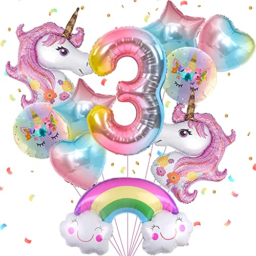 Unicorn Birthday Decorations for Girls, Unicorn Birthday Party Supplies  with Unicorn Backdrop Unicorn Balloon Arch Kit and Tablecloth for Women  Girls