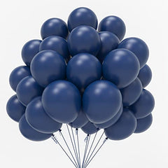 JOYYPOP Navy Blue Balloons 100 Pcs Navy Party Latex Balloons 12 Inch Blue Latex Balloons for Baby Shower Graduation Birthday Anniversary Nautical Party Decorations