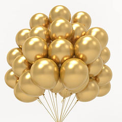 JOYYPOP Metallic Gold Balloons 100 Pcs Gold Party Latex Balloons 12 Inch Gold Latex Balloons for Graduation Wedding Birthday Anniversary New Years Party Decorations