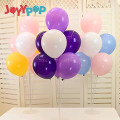 JOYYPOP 12 Sets Balloon Stand Kit, Balloon Sticks with Base for Table Birthday Baby Shower Graduation Party Decorations