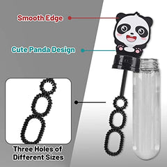 JOYYPOP 24 Pack Mini Bubble Wands for Kids Panda Party Favors Bubble Wands Summer Gifts for Boys Girls Themed Birthday Party