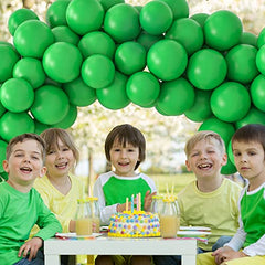 JOYYPOP Green Balloons 100 Pcs Green Party Latex Balloons 12 Inch Green Latex Balloons for St. Patrick's Day Birthday Fiesta Jungle Safari Theme Party Decorations
