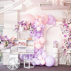 Purple Balloons 110 Pcs Pastel Purple Balloon Garland Kit Different Sizes 5 10 12 18 Inch Light Purple Balloons for Baby Shower Wedding Party Decorations