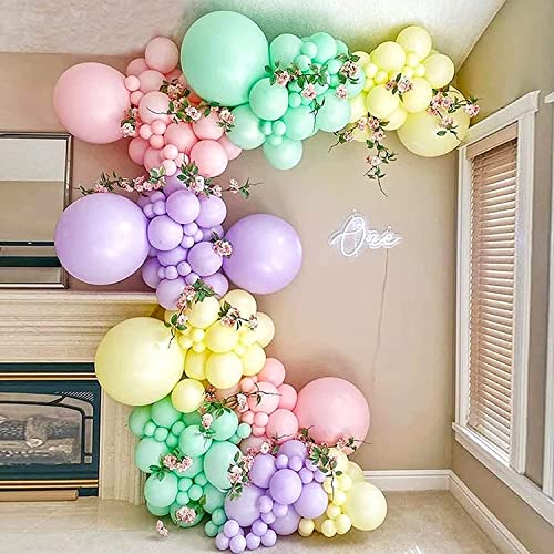 JOYYPOP 141 Pcs Yellow Balloon Garland Kit 5'' 10'' 12'' 18'' Yellow Balloons for Bridal Shower Baby Shower Wedding Birthday Party Decorations