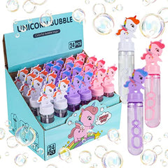 JOYYPOP 24 Pack Mini Bubble Wands for Kids Unicorn Party Favors Bubble Wands Summer Gifts for Boys Girls Unicorn Theme Birthday Party
