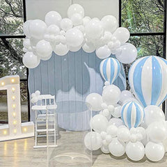 JOYYPOP White Balloons 90pcs White Balloon Garland Arch Kit 12inch+5inch Pastel White Balloons for Baby Shower Birthday Wedding Bridal Party Decorations