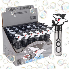 JOYYPOP 24 Pack Mini Bubble Wands for Kids Shark Party Favors Bubble Wands Summer Ocean Beach Gifts for Boys Girls Shark Theme Birthday Party