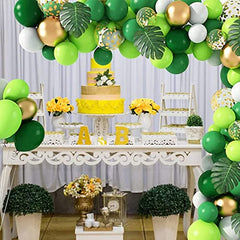 Green Balloons 110 Pcs Green Balloon Garland Kit Different Sizes 5 10 12 18 Inch Green Balloons for Birthday St. Patrick's Day Decorations