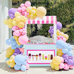 141 Pcs Purple Balloon Garland Kit 5'' 10'' 12'' 18'' Purple Balloons for Baby Shower Wedding Birthday Party Decorations
