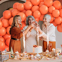 JOYYPOP Orange Balloons 100 Pcs Orange Party Latex Balloons 12 Inch Orange Latex Balloons for Birthday Halloween Anniversary Autumn Thanksgiving Party Decorations
