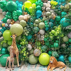 Green Balloons 110 Pcs Green Balloon Garland Kit Different Sizes 5 10 12 18 Inch Green Balloons for Birthday St. Patrick's Day Decorations