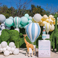 Mint Green Balloons 110 Pcs Pastel Green Balloon Garland Different Sizes 5 10 12 18 Inch Light Green Balloons for Baby Shower Birthday Party Decorations